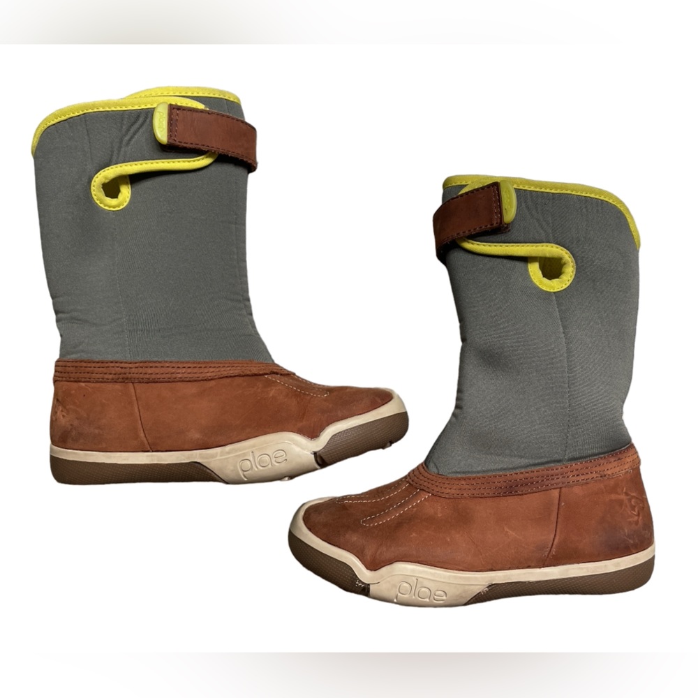 PLAE Brown and Gray Kids Rain & Snow Boots